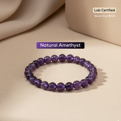 Natural Amethyst Bracelet