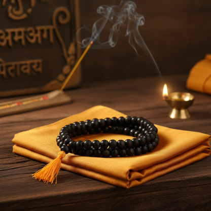 Natural Karungali Malai 108+1 Beads (Mala)