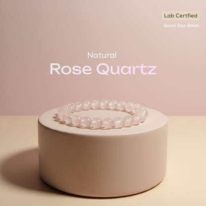 Natural Rose Quartz Bracelet