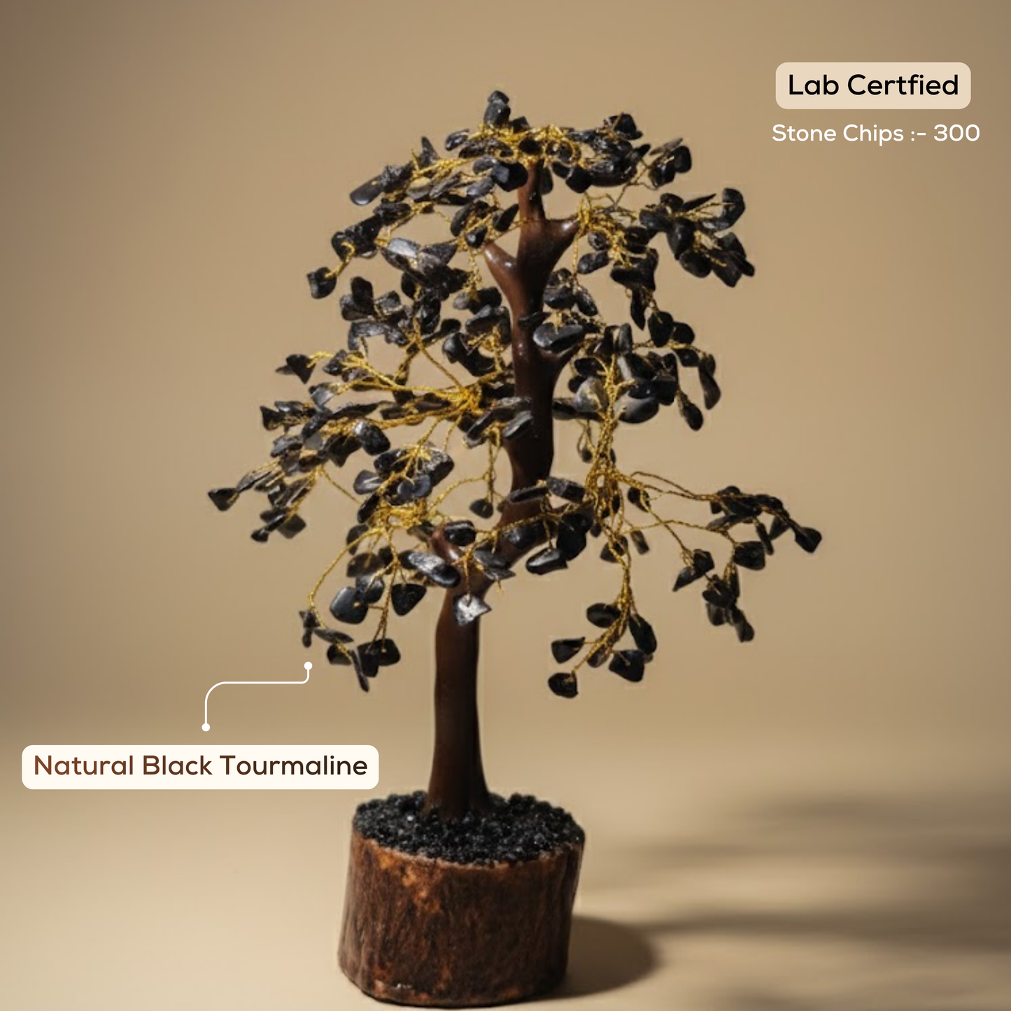 Natural Black Tourmaline Stone Tree