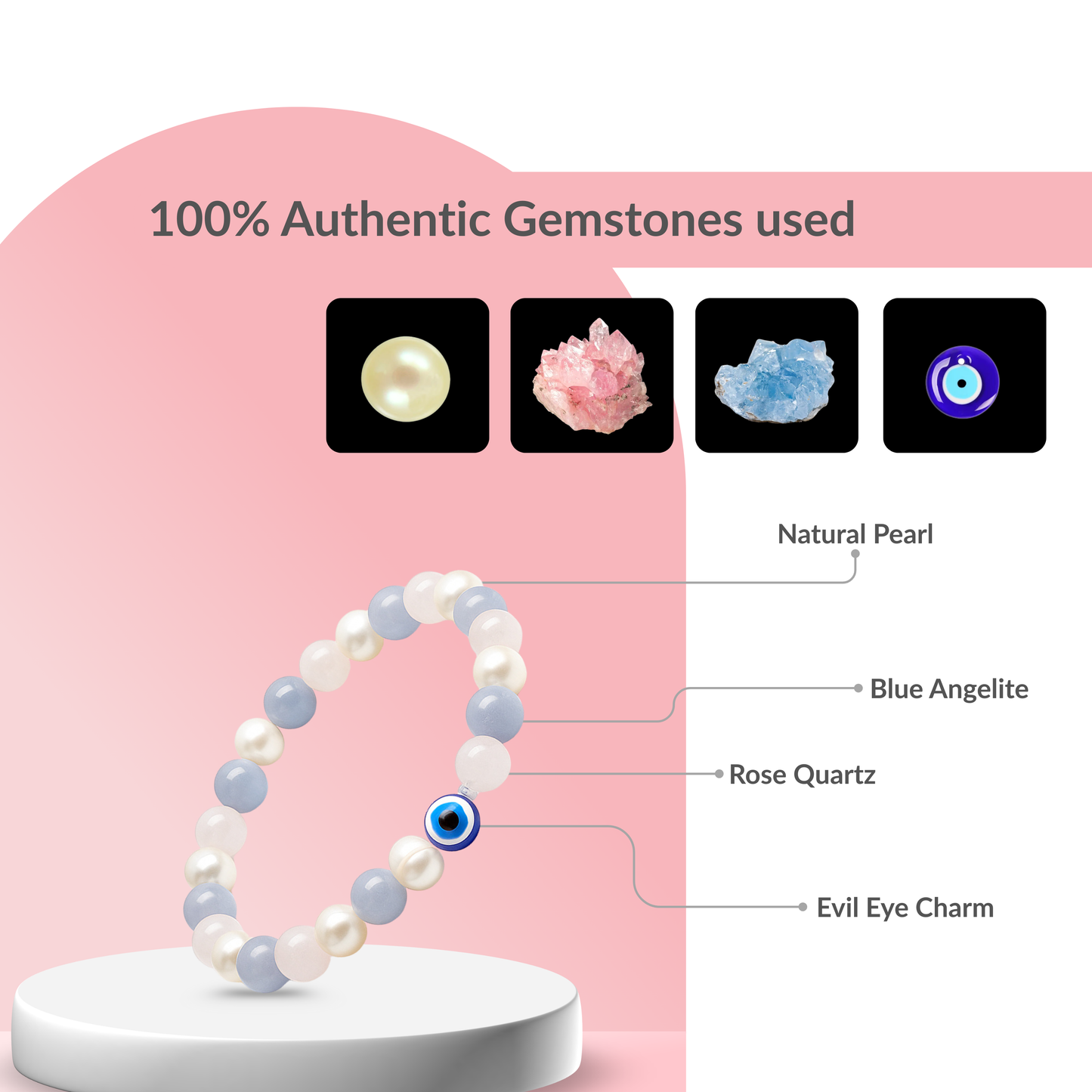 Natural Peaceful Aura Bracelet